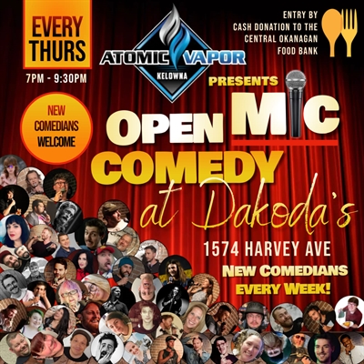 Open Mic Comedy for the Central Okanagan Food Bank