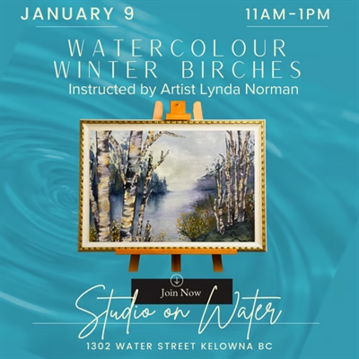 Winter Birch painting workshop