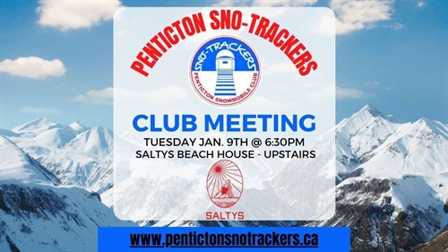 Penticton Sno-Trackers January Meeting & Dinner