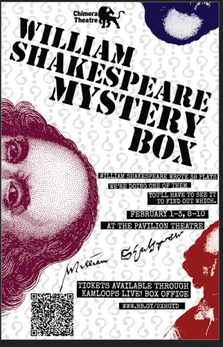 Chimera Theatre Presents: William Shakespeare Mystery Box (Thursday to Saturday)