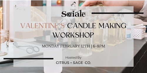 Candle Making Workshop at SOCIALE
