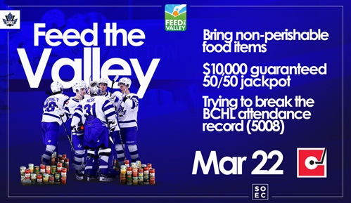 Penticton Vees Feed the Valley Night