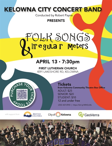 Folk Songs and Irregular Meters – Kelowna City Concert Band Spring Concert