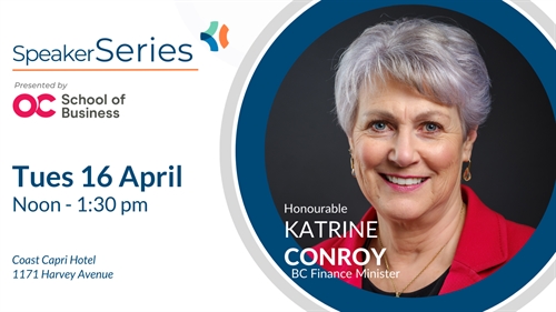 Speaker Series: Honourable Katrine Conroy