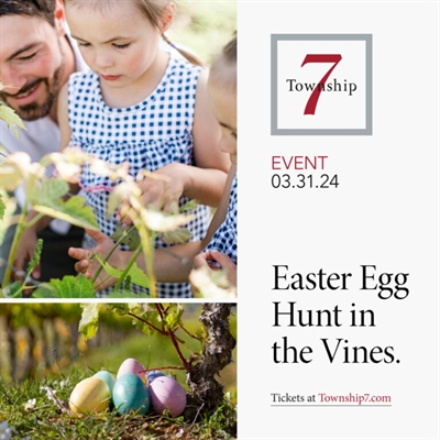 Easter Egg Hunt in the Vines at Township 7 Winery