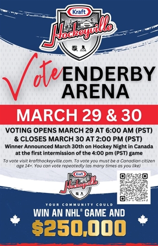 Kraft Hockeyville Voting Days (Friday & Saturday)