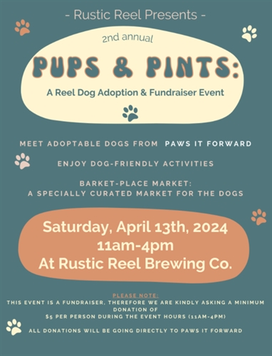 Pups & Pints: Dog Adoption & Fundraiser Event