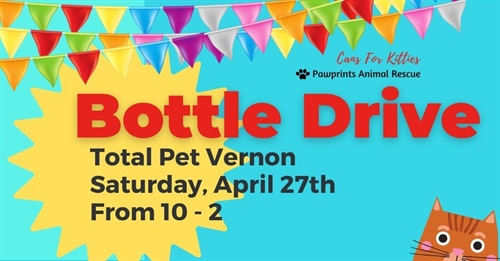 Bottle Drive Cans For Kitties hosted by Total Pet