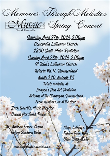 Musaic Spring Concert (Summerland)