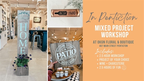 Sip & Paint Welcome Signs & Mixed Projects