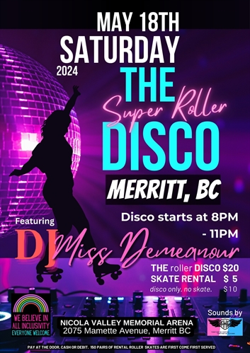 The Super Roller Disco is coming to Merritt!