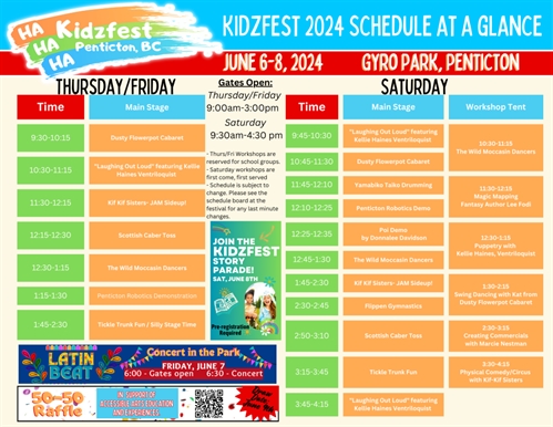Ha Ha Ha Kidzfest 2024 (Friday & Saturday)