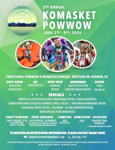 2nd Annual Komasket Powwow (Friday to Sunday)
