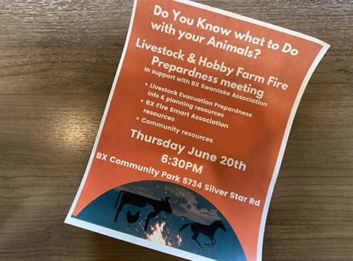 Livestock wildfire preparedness info session | iNFOnews.ca Livestock wildfire preparedness info session