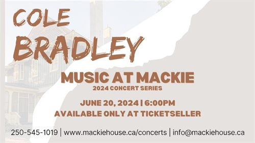 Music at Mackie – Cole Bradley