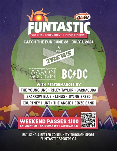 Funtastic Slo Pitch & A&W Music Festival (Friday to Monday)