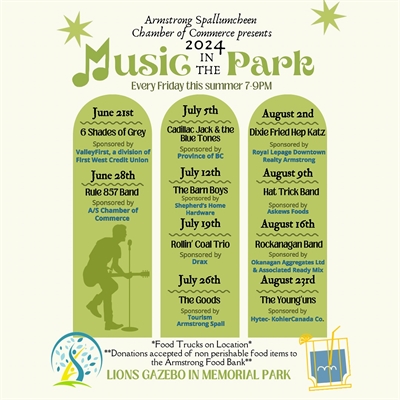 Armstrong’s Music in the Park 2024