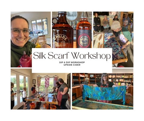 Create a Silk Scarf, SIP & DIP Workshop-KELOWNA