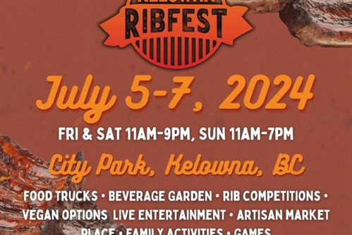 Kelowna Ribfest (Friday to Sunday)