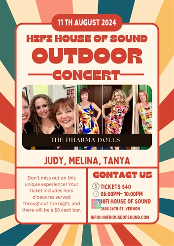 The Dharma Dolls - Songs for Summer Outdoor House Concert | iNFOnews.ca The Dharma Dolls – Songs for Summer Outdoor House Concert