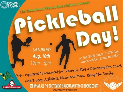 Pickleball Day in Downtown Vernon
