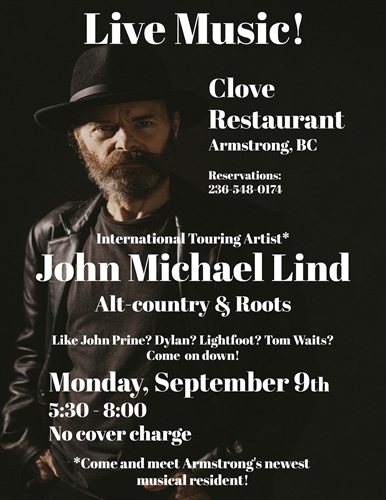 Live Alt-Country Music with International Touring Artist John Michael Lind! | iNFOnews.ca Live Alt-Country Music with International Touring Artist John Michael Lind!