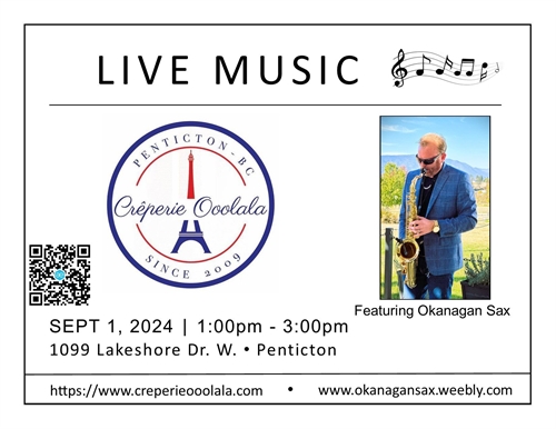 Okanagan Sax: Live Outdoor Show | iNFOnews.ca Okanagan Sax: Live Outdoor Show