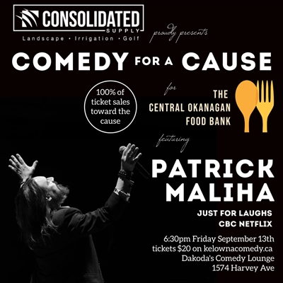 Consolidated Supply presents Patrick Maliha for the Central Okanagan Food Bank