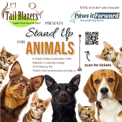 Tail Blazers presents Stand Up for Animals for Paws It Forward