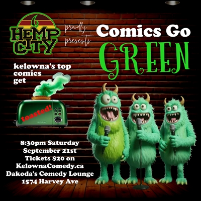 Comics Go Green at Dakoda’s Comedy Lounge presented by Hemp City