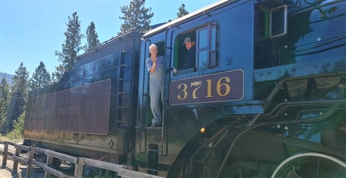 Agur Lake Camp Charity Train on the Kettle Valley Steam Railway
