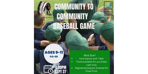Community to Community Baseball Game