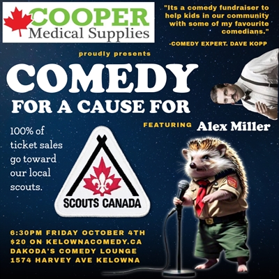 Comedy for a Cause for Scouts Canada presented by Cooper Medical Supplies