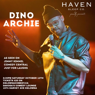 Dino Archie at Dakoda’s Comedy Lounge presented by Haven Sleep Co