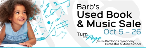 Barb’s used book & music sale (Oct 5 – 26)