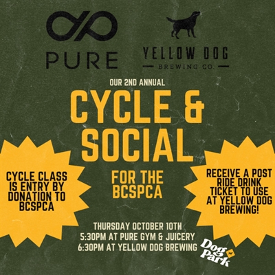 2nd Annual Cycle & Social for the BCSPCA
