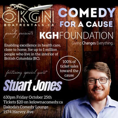 OKGN Boat Rentals presents Comedy for a Cause for the KGH Foundation