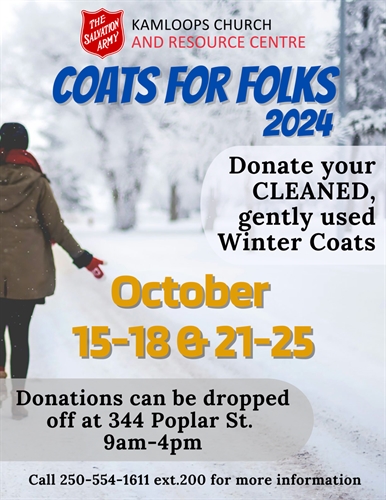 Coats for Folks (Tuesday to Friday)