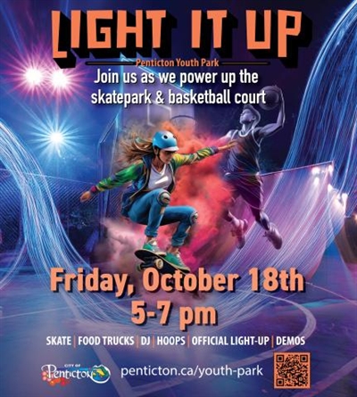 Light up at Penticton Youth Park