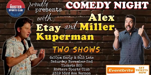 Comedy Night with Etay Kuperman & Alex Miller