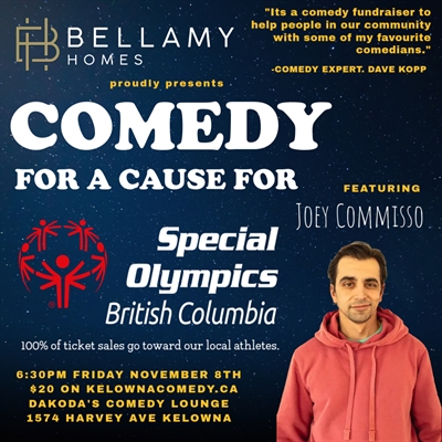 Bellamy Homes presents Comedy for a Cause for the Special Olympics