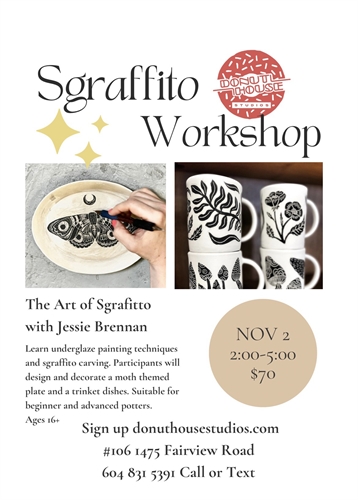 Sgraffito Pottery Class