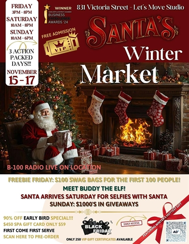 Santa’s Winter Market (Friday to Sunday