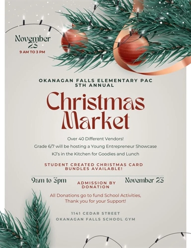 Okanagan Falls Elementary School Christmas Market