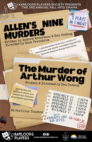 Fall into Drama: 2 Plays in 1 Night (Nov 27 to Dec 1)
