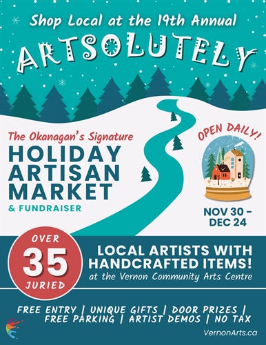 ARTSOLUTELY – Artisan Sale & Fundraiser (Daily Nov 30 – Dec 24)