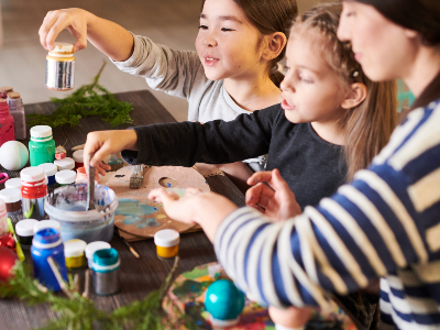 Family Visual Arts Holiday Crafts