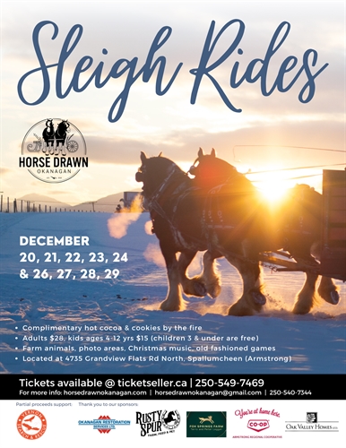 Sleigh Rides (Dec 20-29 not Christmas Day)
