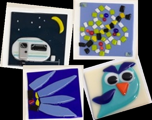 Whimsical Glass Tiles Class: Ages 6+
