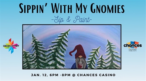 Sippin’ with My Gnomies: Sip & Paint